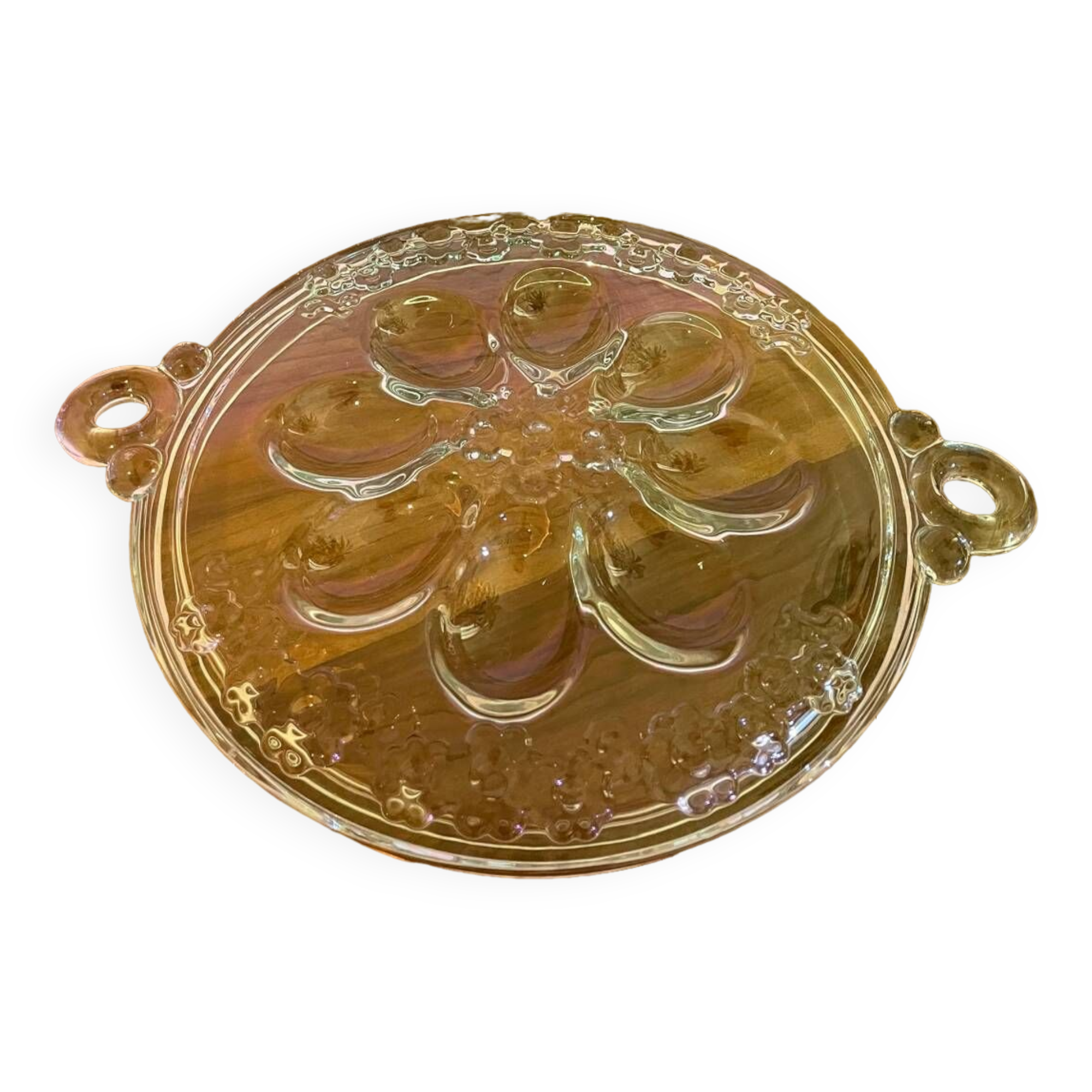 Dish, vintage egg display