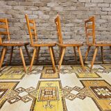 Set of 4 bistro chairs 1960