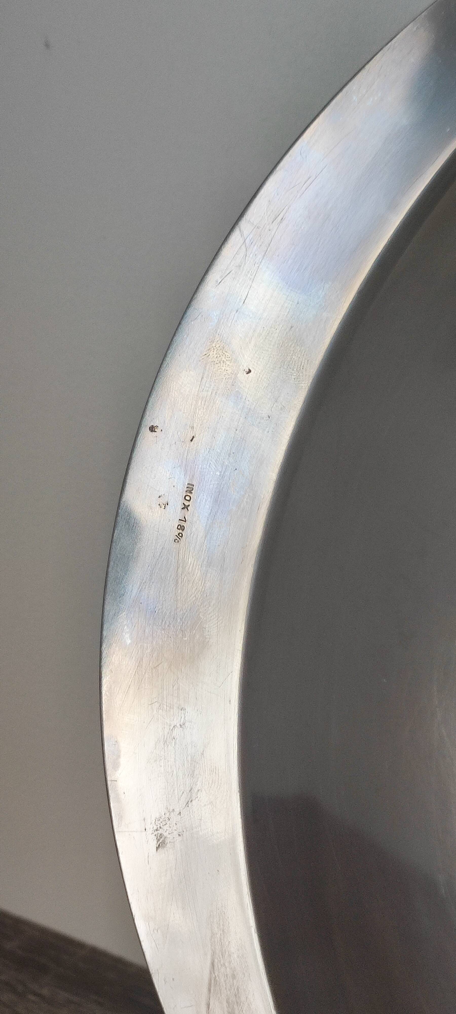 Plat en inox vintage