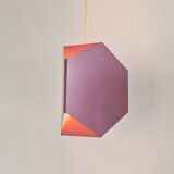 Set of 2 purple Seks-Tre pendant lamps by Ole Panton for Lyfa, Denmark 1960's
