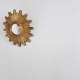 Miroir doré du milieu du siècle, années 1960