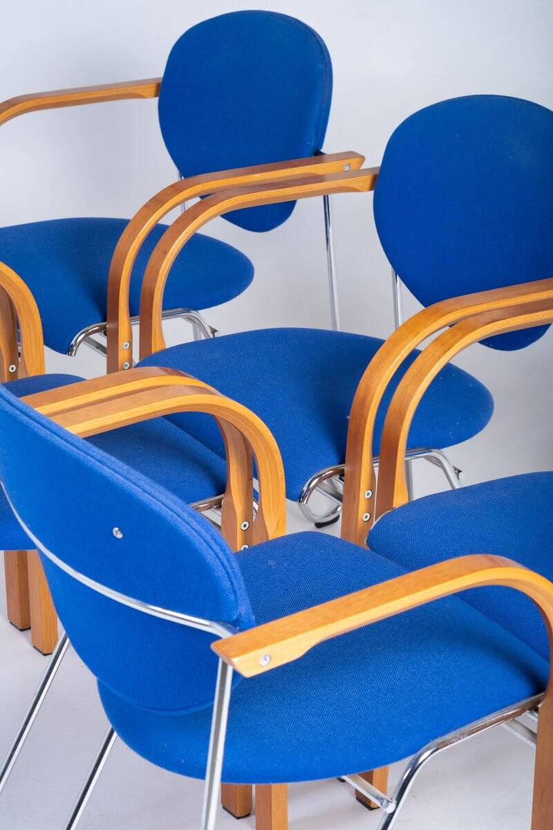 Stackable Chairs by Four Design, Denmark, 1980s, Set of 6
