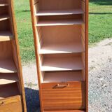 2 furniture has wooden curtains