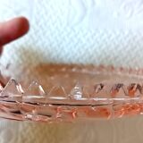 EMPTY POCKETS, small pink glass jewelry box, double bowl