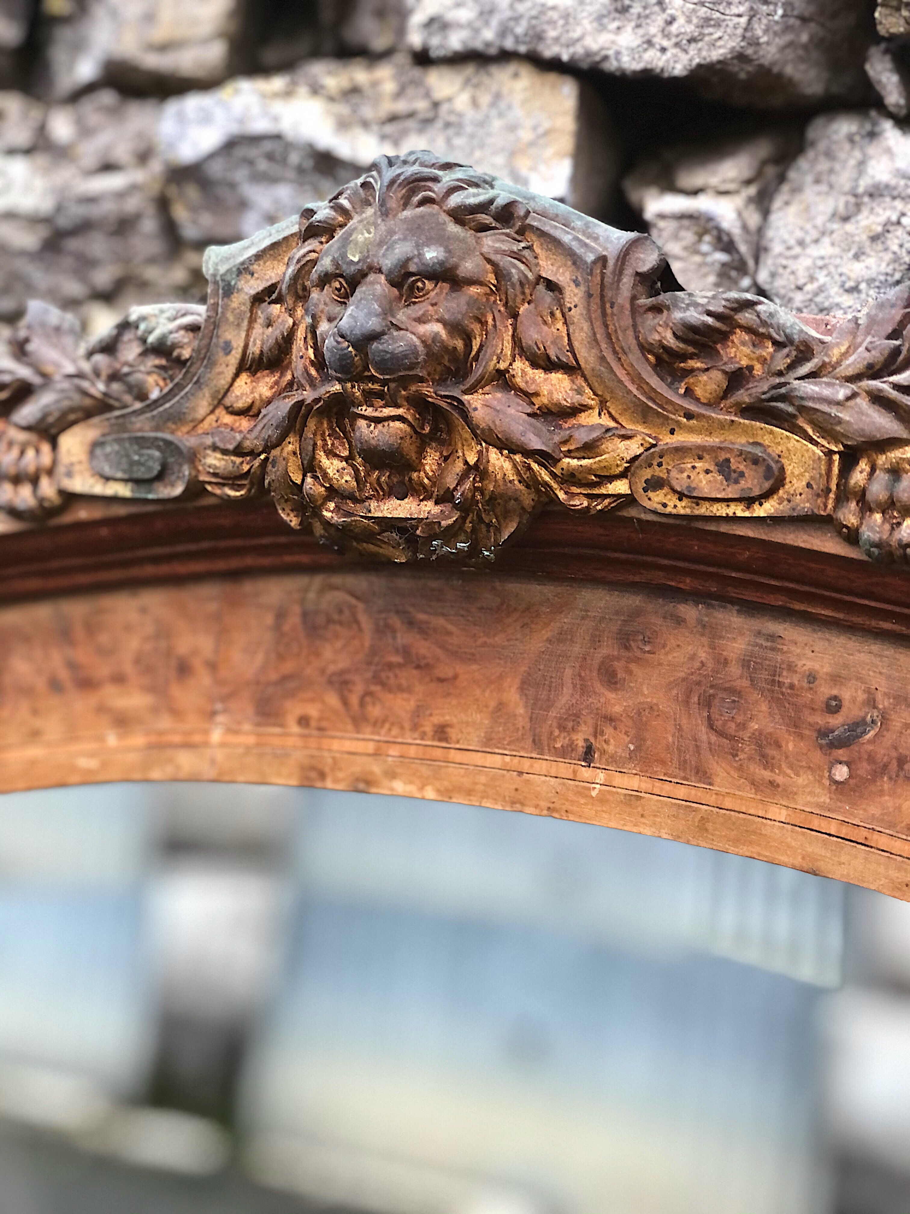 Mirror 168x110 era 1925 , bevelled ice