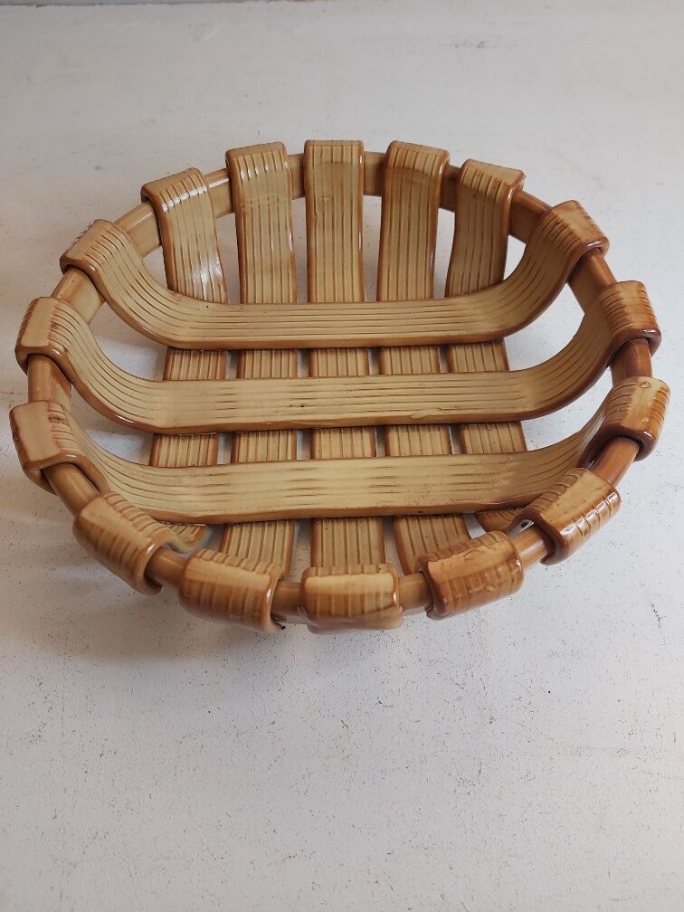 Vallauris braided ceramic fruit cup