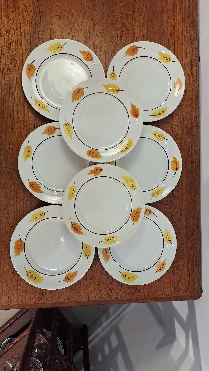 Set of Moulin des Loups autumn soup plates