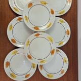 Set of Moulin des Loups autumn soup plates