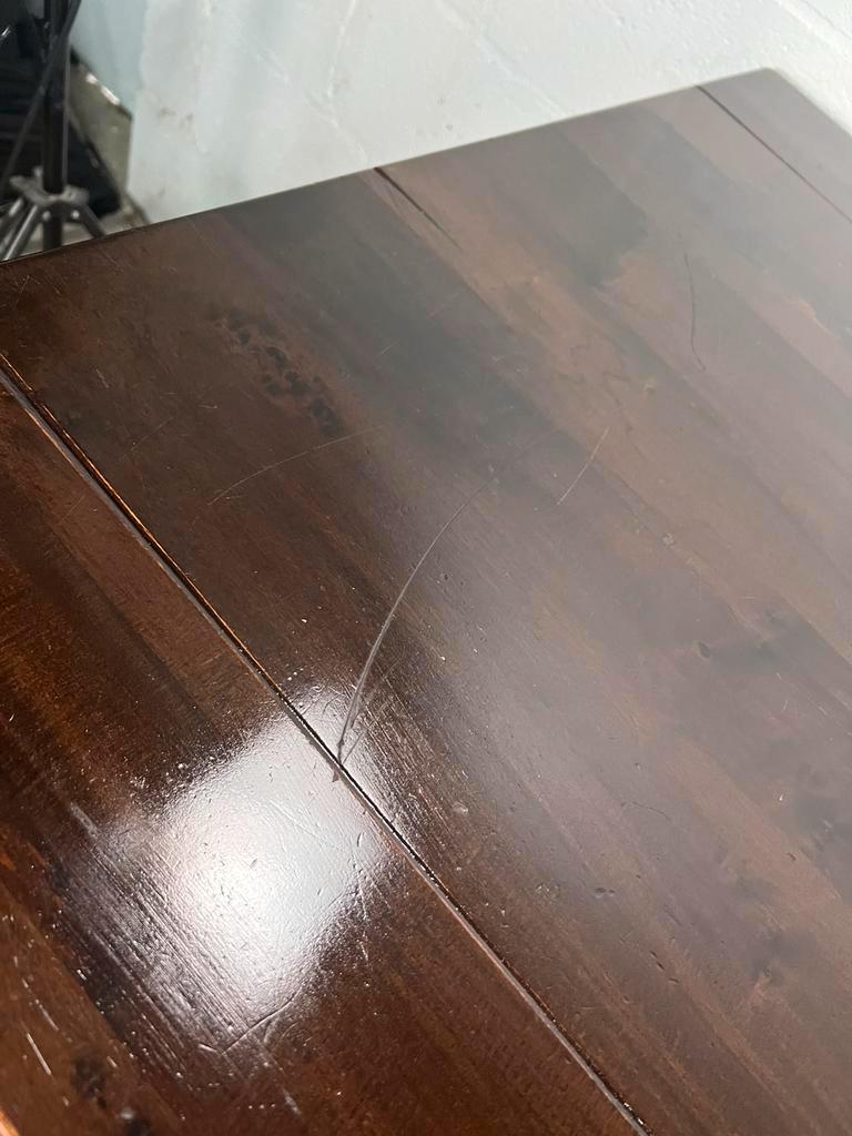 Vintage wooden farmhouse table