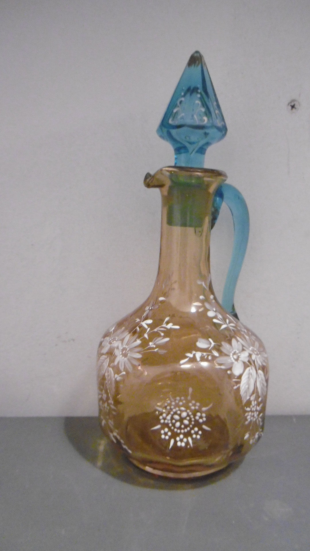 Service a liqueur carafe et verres verre emailé