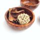 Lot of three precious wooden cups of thuya