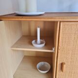 Armoire en rotin vintage