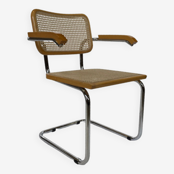 Chaise Cesca B64 avec accoudoirs par Marcel Breuer Design