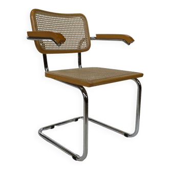 Chaise Cesca B64 avec accoudoirs par Marcel Breuer Design