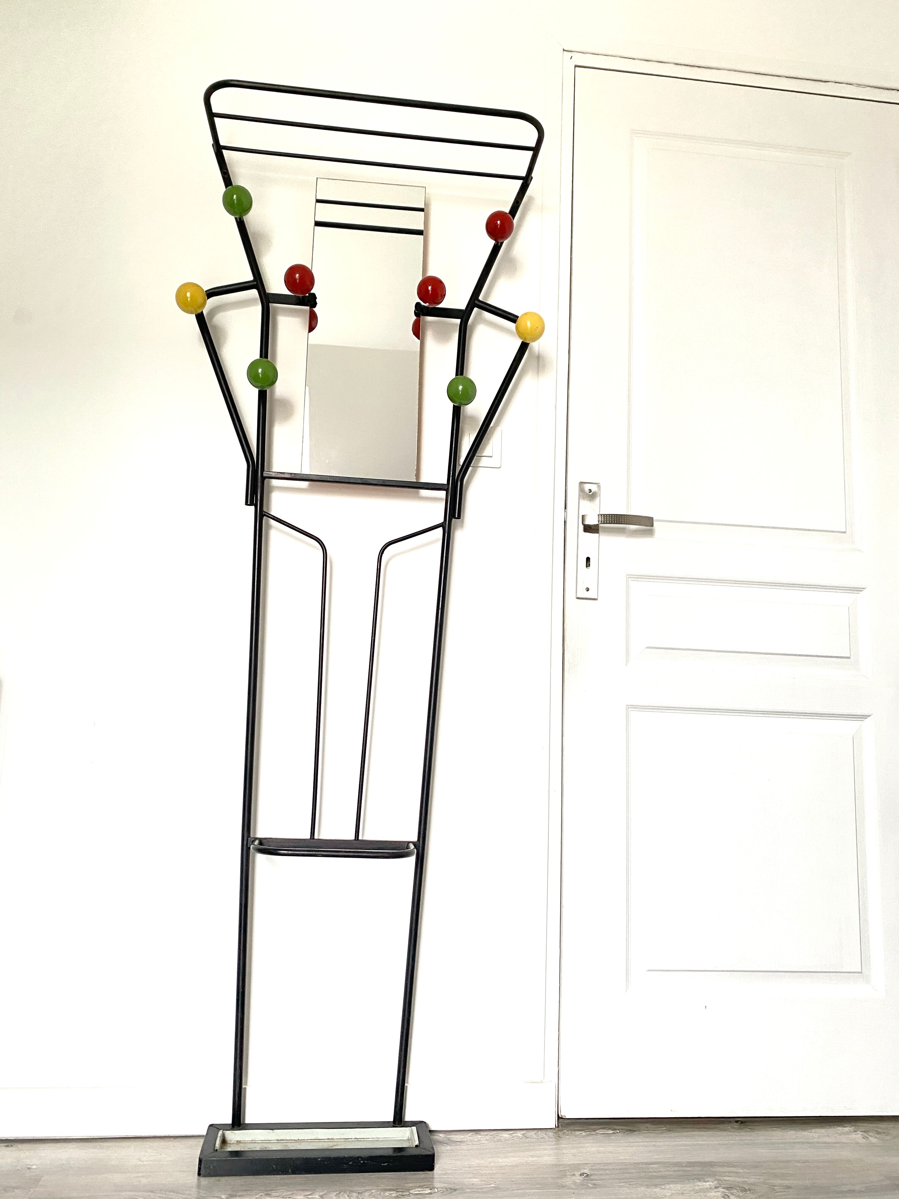 Porte manteau vestiaire mural vintage
