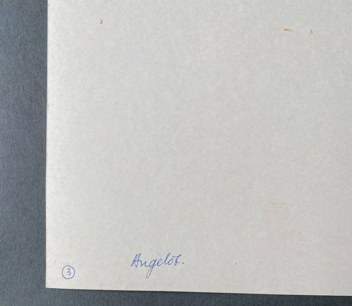 Silver Photo Angelot N°3 Bernard Darot José Chevreau 20th