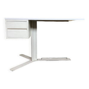 Bureau en mélaniné blanc édité par Roche&Bobois vers 1970