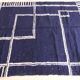 Tapis bleu moderne