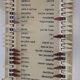 Vintage metal grocery list