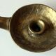Handmade brutalist heavy brass candle stick - Vintage