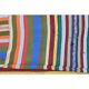 Vintage Turkish Oushak Handmade Wool Cotton Blue Kilim Area Rug 154x230