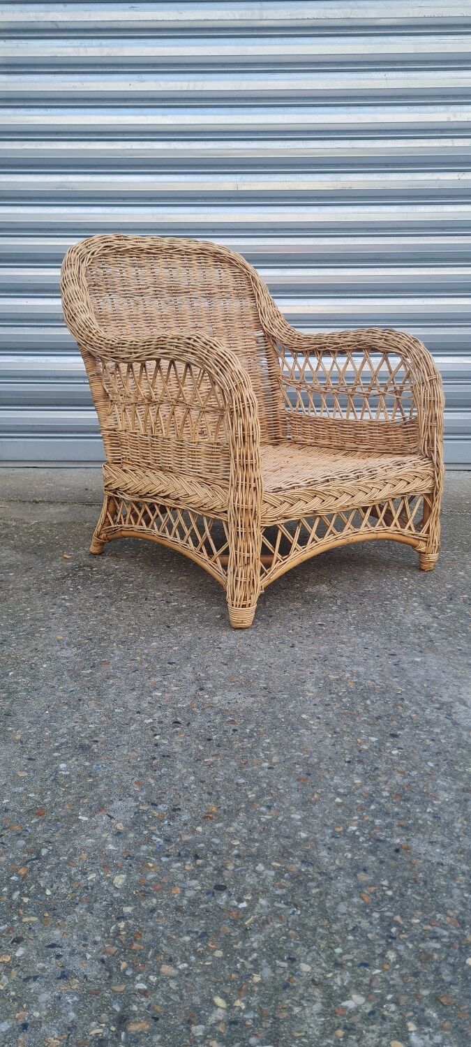 Wicker armchair 1960