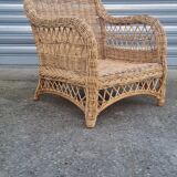 Wicker armchair 1960