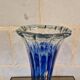 Ancient Blue and Transparent Murano Glass Vase