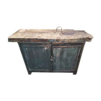 Craft furniture established green patina