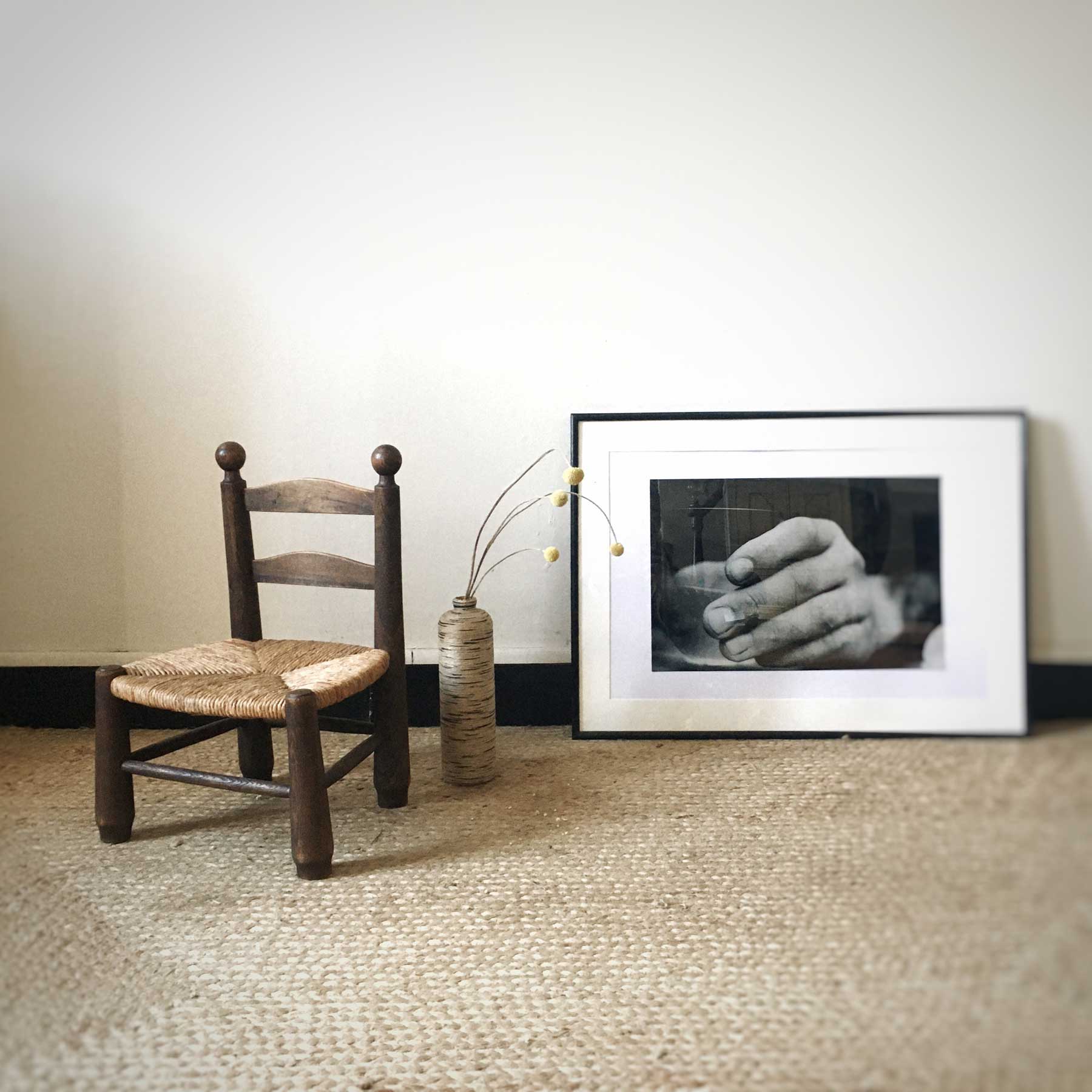 Children's straw chair