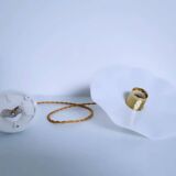 Wavy white opaline pendant light 1960 1970