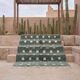 Handmade green and white Atlas Moroccan rug, size 1.4/2.6 m.