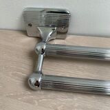 Chromed metal bathroom set