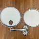 Miroir orientable éclairant vintage, Brot double, France 1950