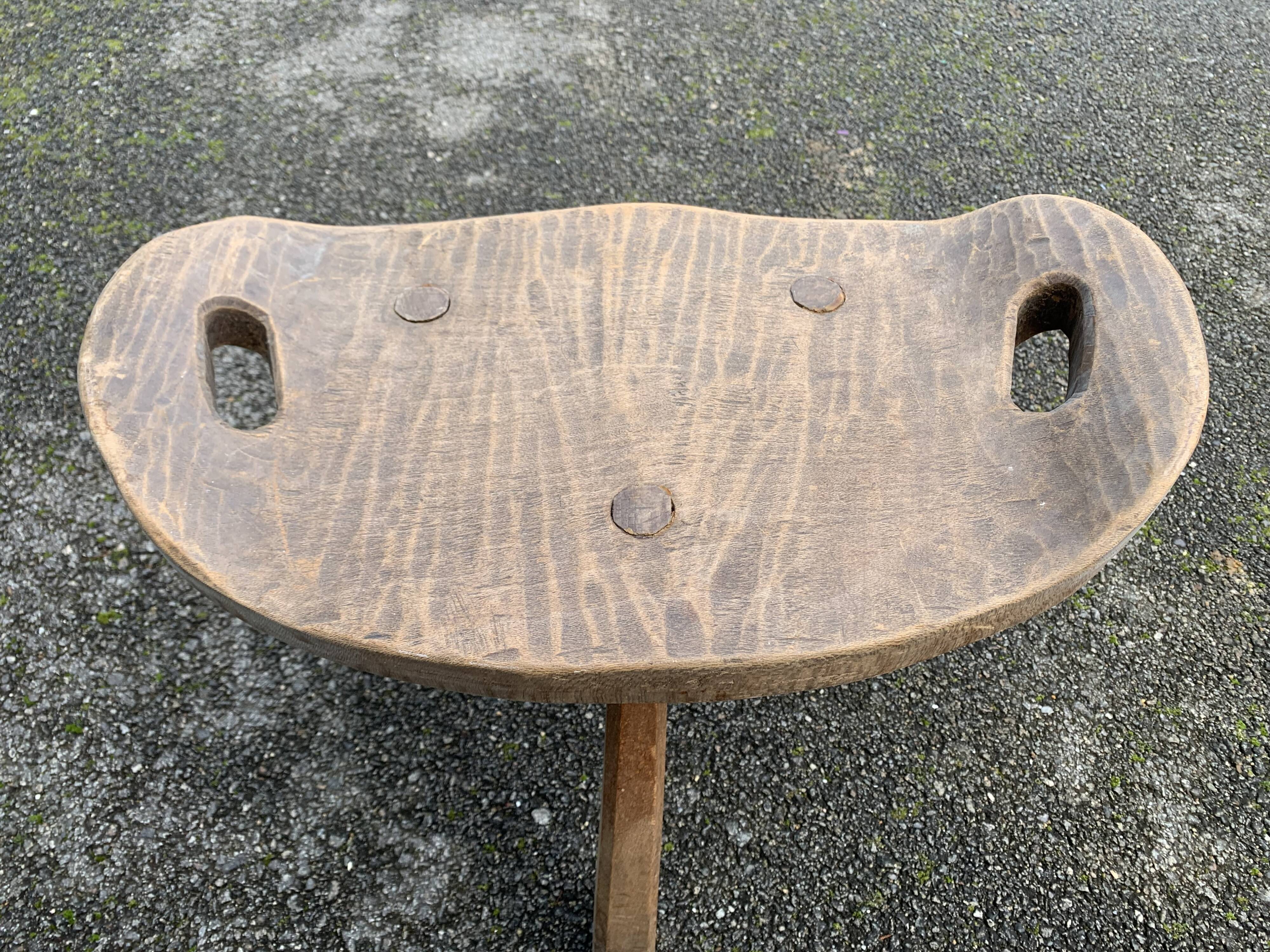 Brutalist tripod stool