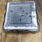 Murano glass square flower ceiling light, 1960