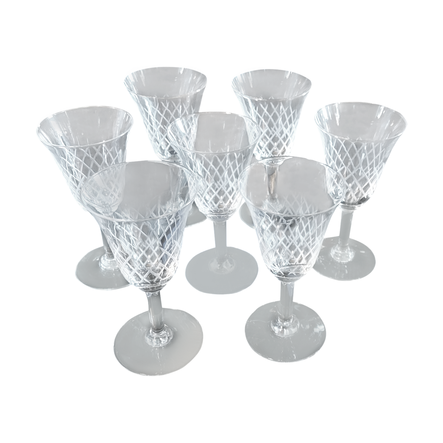 Small aperitif glasses, 1950s