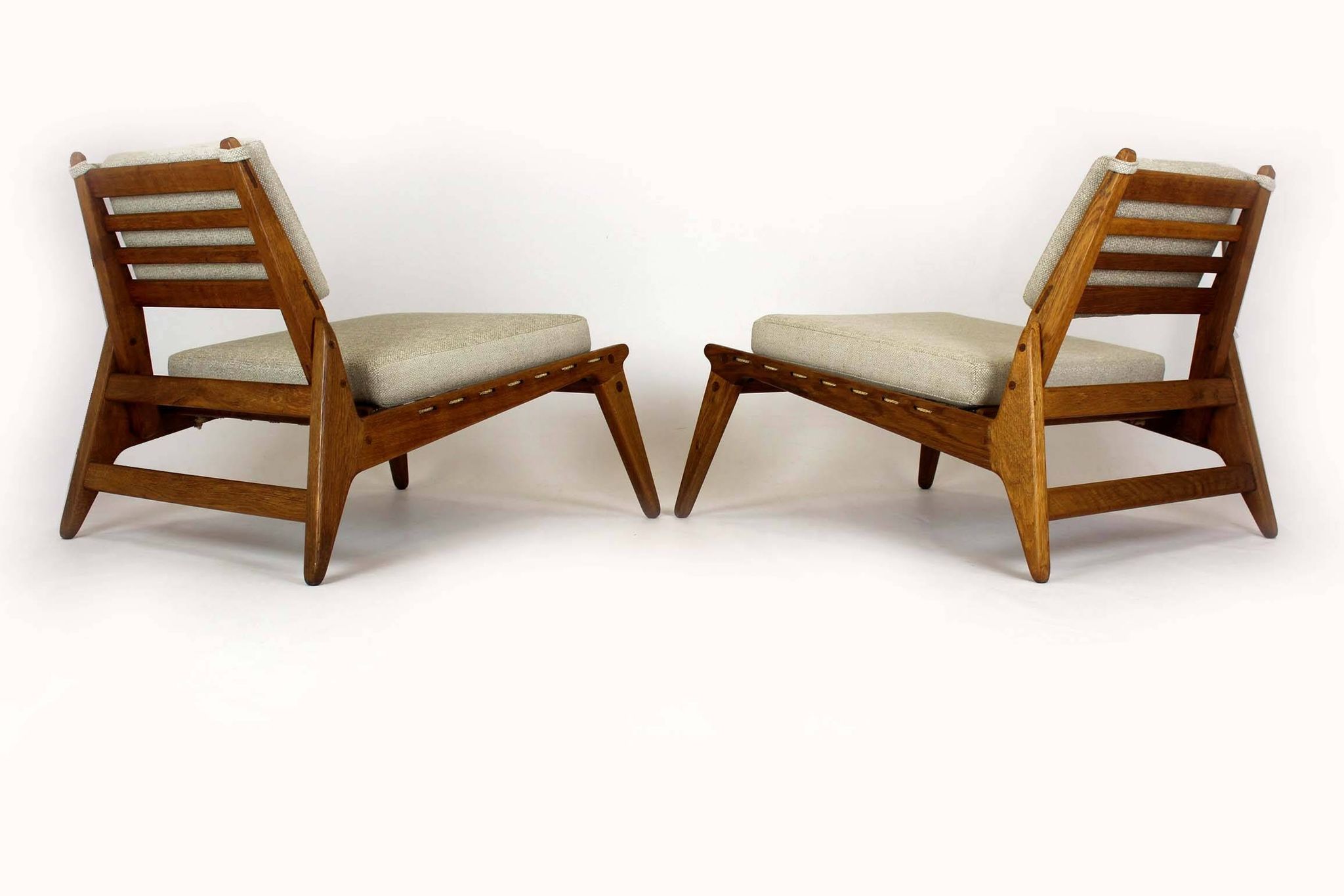 Restored Mid-Century Scandinavian Hunting Chairs by Kristiansson, 1950s