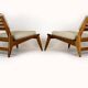 Restored Mid-Century Scandinavian Hunting Chairs by Kristiansson, 1950s