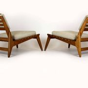 Restored Mid-Century Scandinavian Hunting Chairs by Kristiansson, 1950s