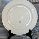 Antique dinner plates - Gien circa 1890 - Rouen blue garland pattern