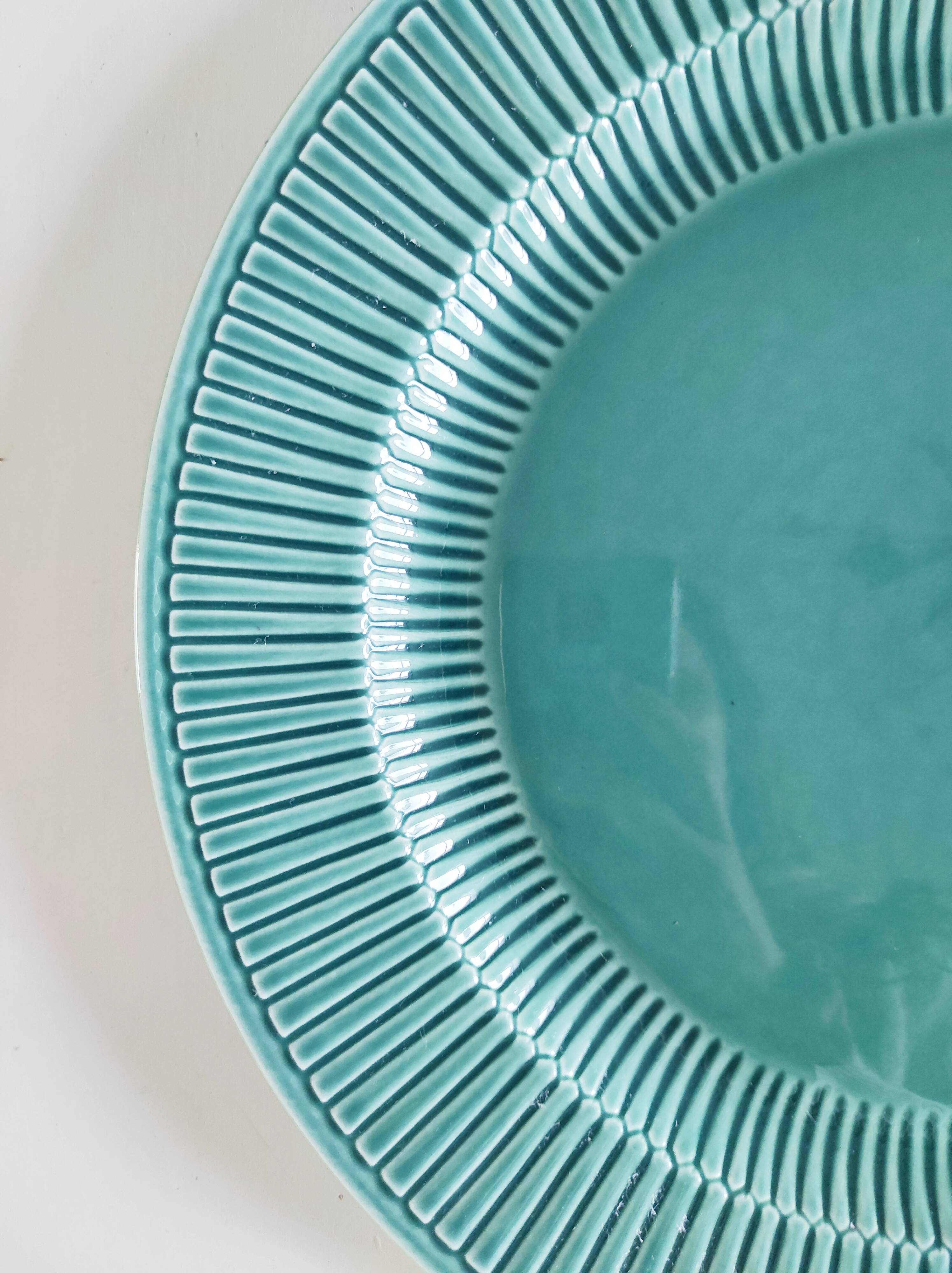 Royal Boch green earthenware dish 31 cm