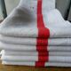 Set of 6 antique half-cloths, embroidered BR