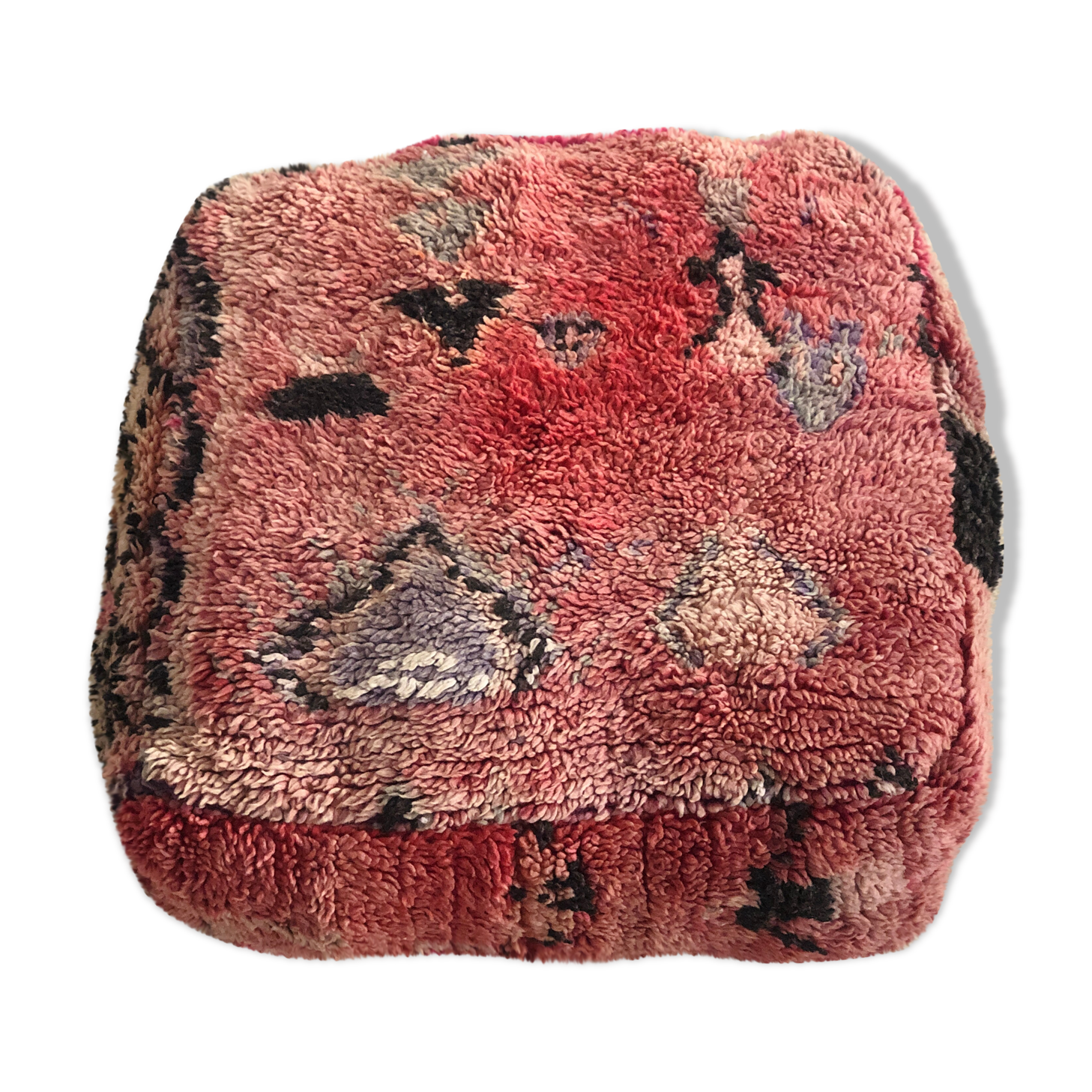 Authentic vintage berber pouf "boujaad" ethnic chic