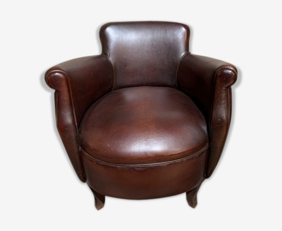 Small Leather Club Selency, Small Leather Club Chair