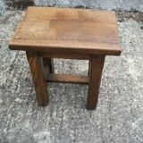 Brutalist lamp and its stool