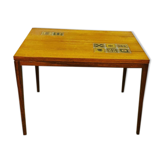 Table basse avec carreaux de porcelaine de Bjørn Wiinblad pour Rosenthal 1960