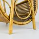 Vintage bamboo and Vienna straw magazine rack, Italy, 1960s.