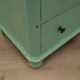 Solid pine chest of drawers painted green, three drawers, Denmark 1950s