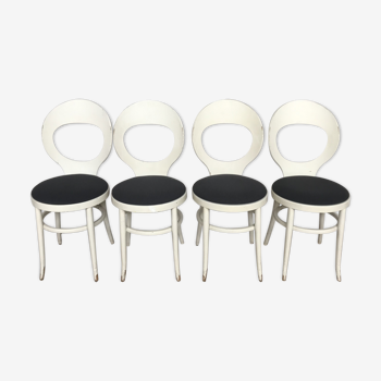 Baumann model chairs black seated white seagull 1950 1960 vintage design